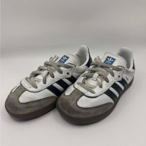 Adidas Kids' White and Black Sneakers